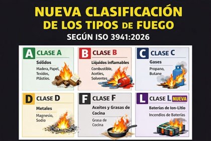  Actualització de la classificació de tipus de foc ISO 3941:2026